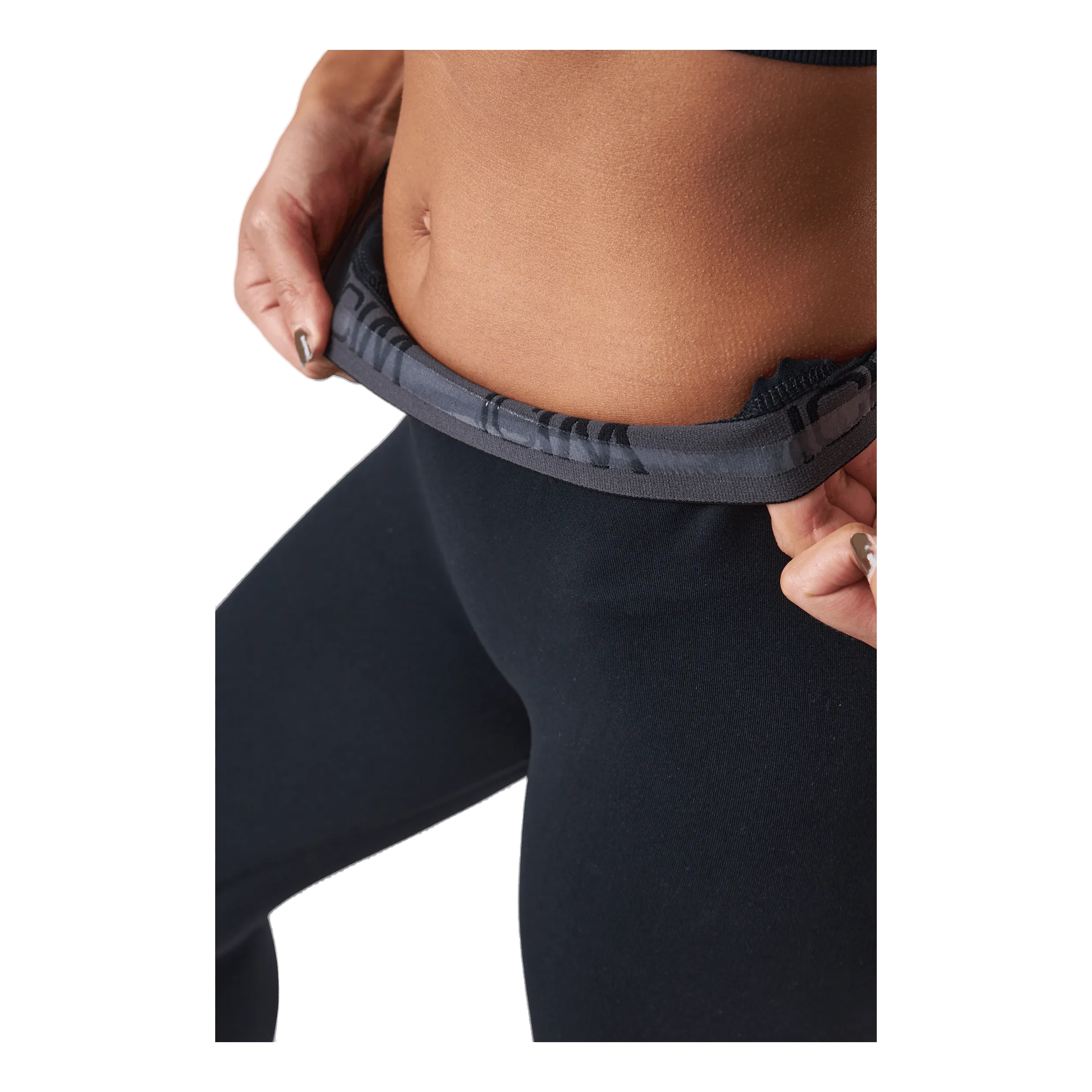 Icaniwill Define Seamless Logo Scrunch T Black
