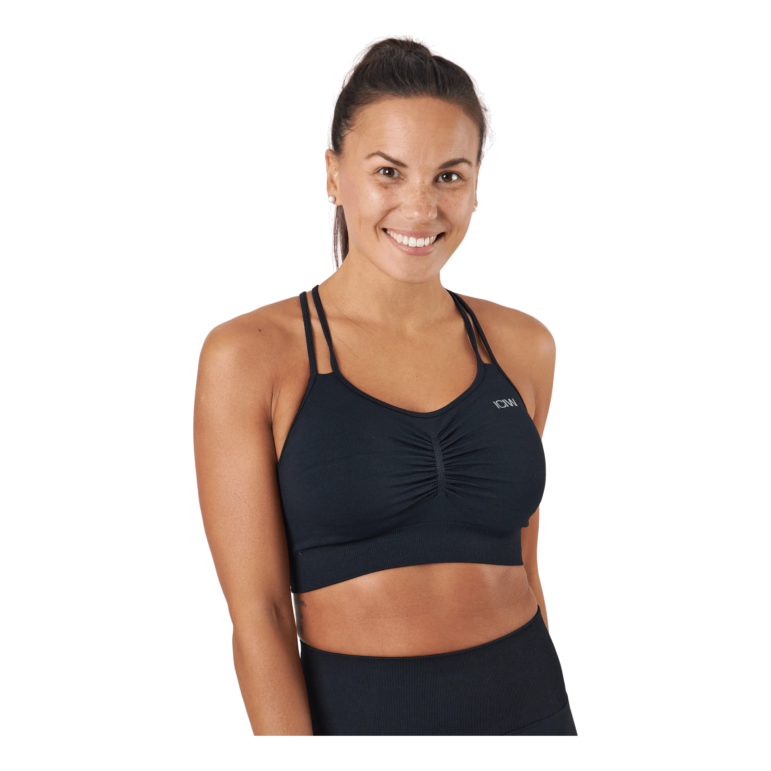 Icaniwill Define Seamless Scrunch Sports Black