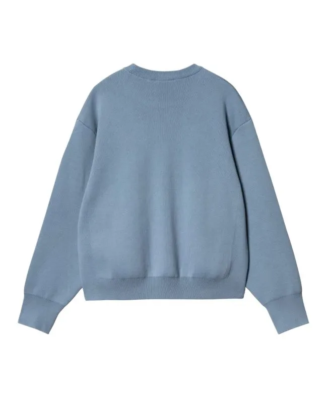 JERSEY CARHARTT WIP W' SIGNATURE SWEATER DUSTY ICEWAX