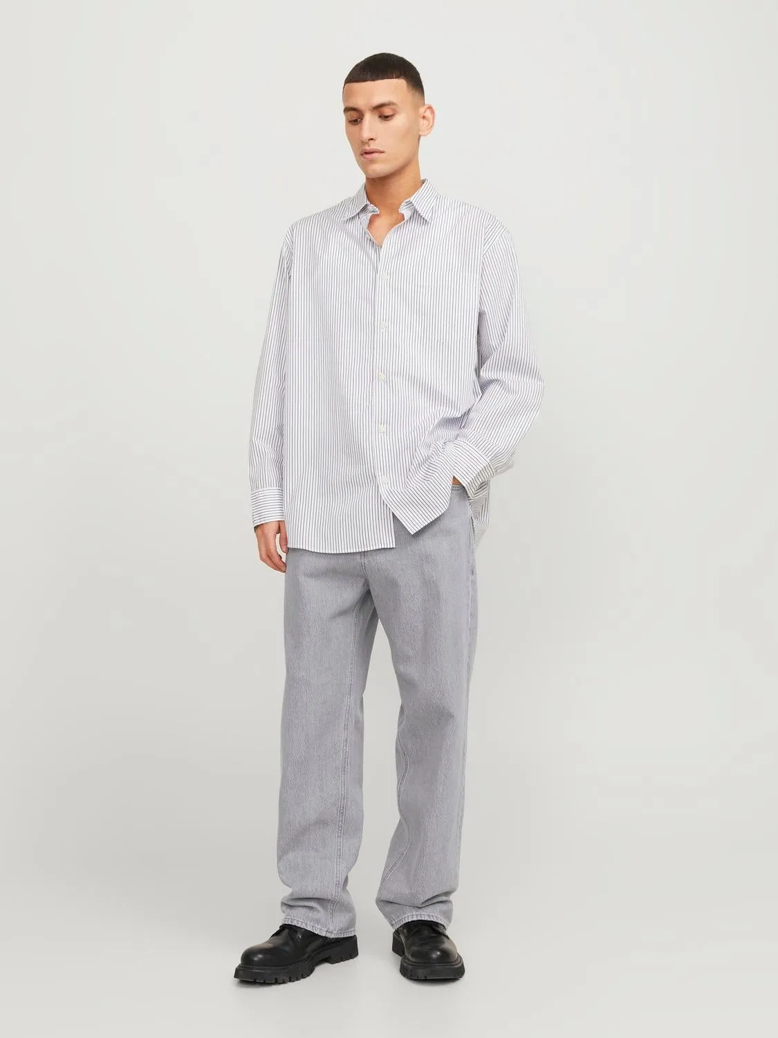 JJIALEX JJORIGINAL SBD 331 Vaqueros de corte baggy | Gris intermedio | Jack & Jones®