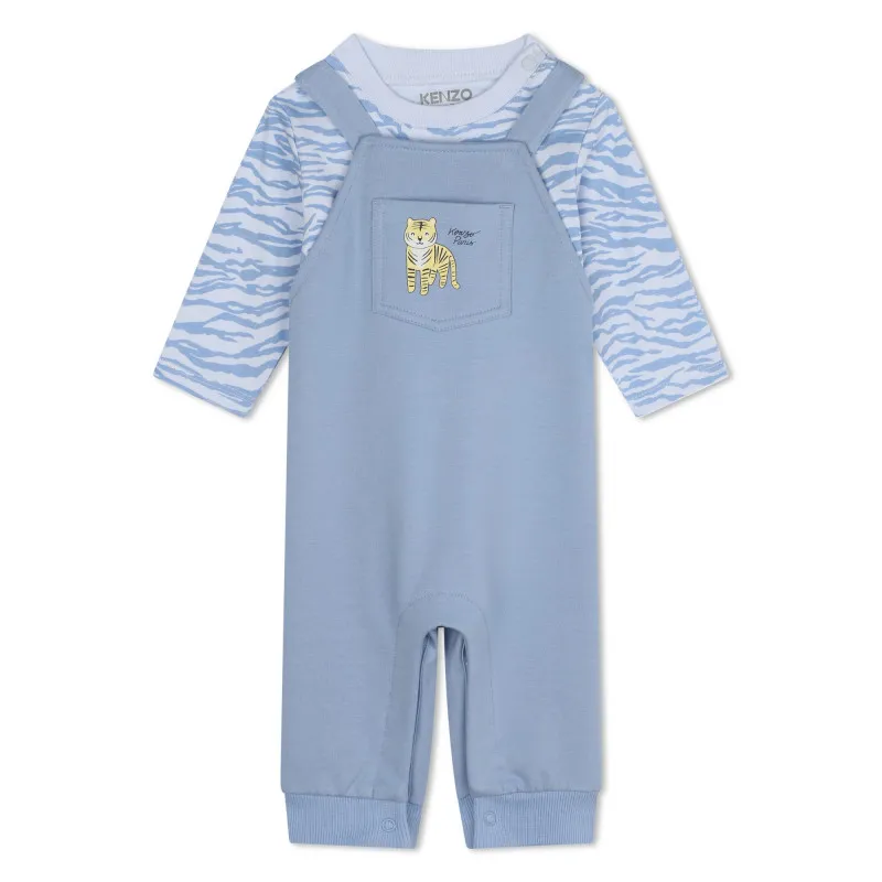 KENZO KIDS Camiseta y peto de algodón