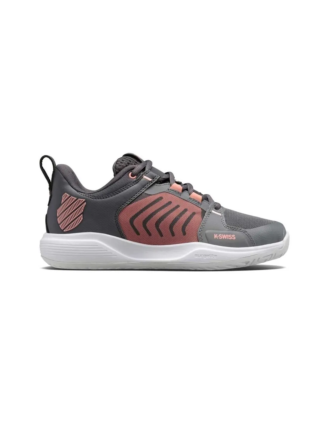 Kswiss Ultrashot Team All Court Gris Negro Mujer