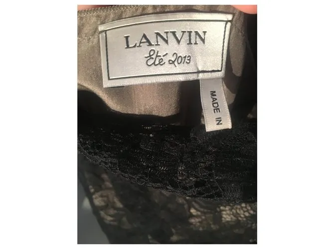 Lanvin Vestidos Negro 