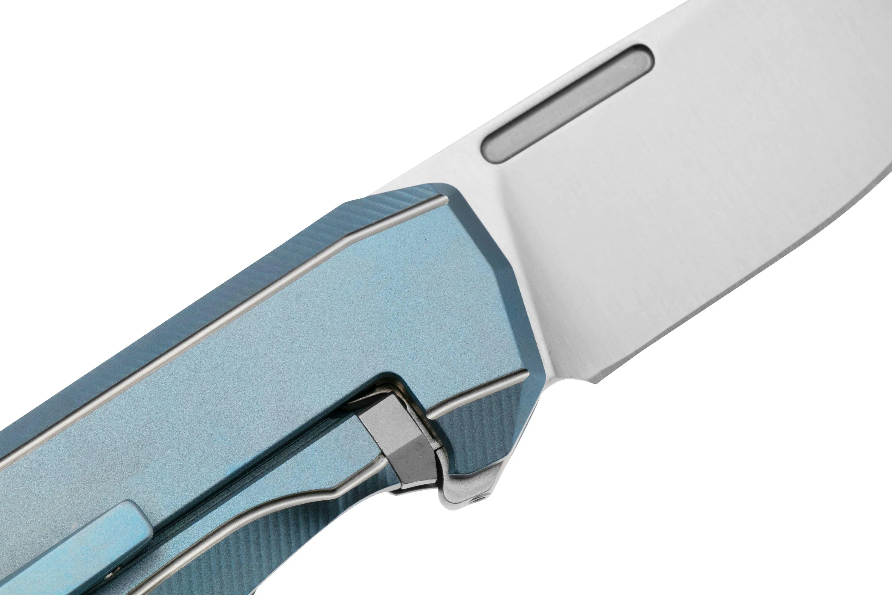 LIONSTEEL N.ONE N1BL FRAME LOCK, MAGNACUT, BLUE TITANIUM, NAVAJA