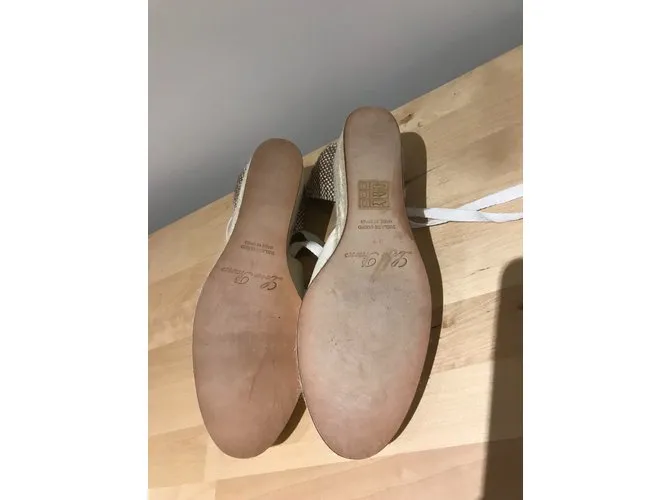 Loro Piana zuecos Crudo Crema 