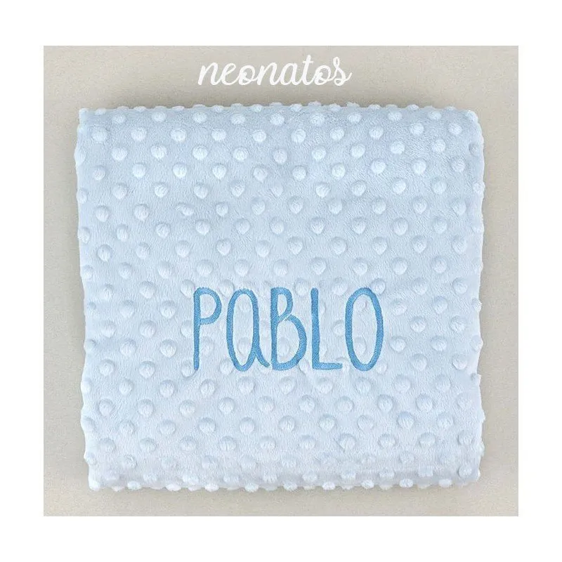 Manta personalizada bebé nombre