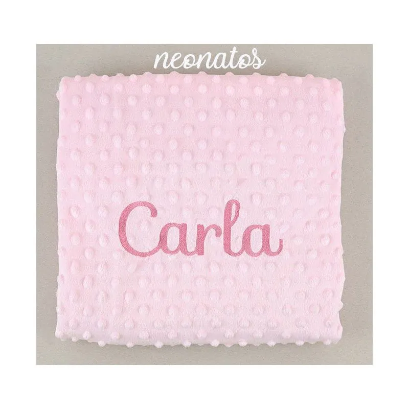 Manta personalizada bebé nombre