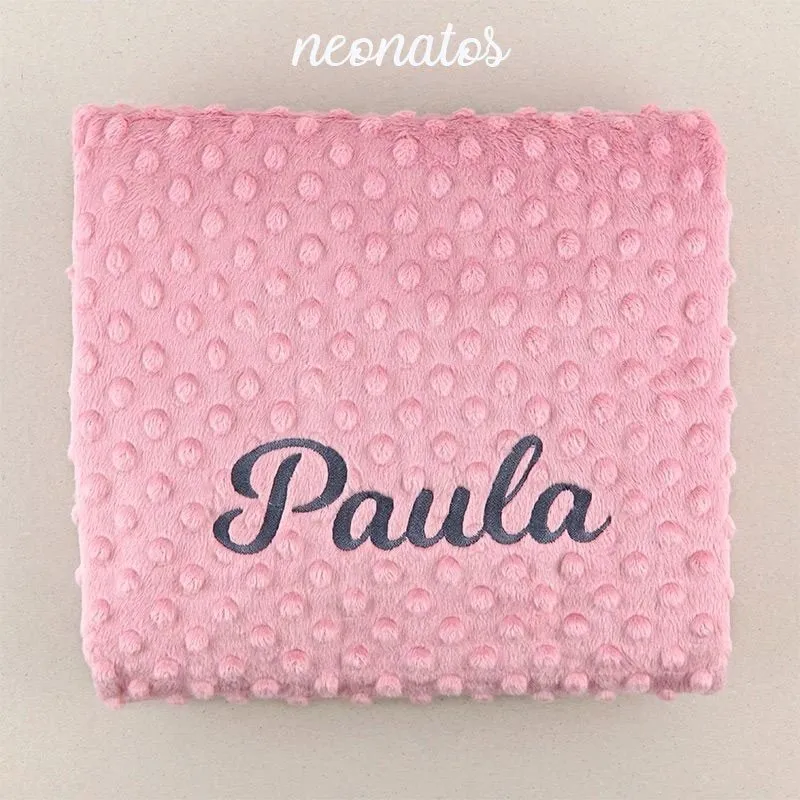 Manta personalizada bebé nombre