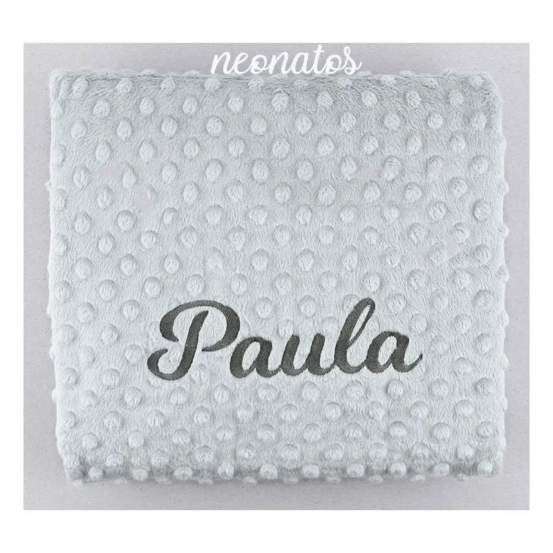 Manta personalizada bebé nombre