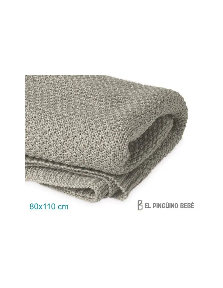 MANTA TOCA 80X110 BAMBÚ GRIS KIOKIDS