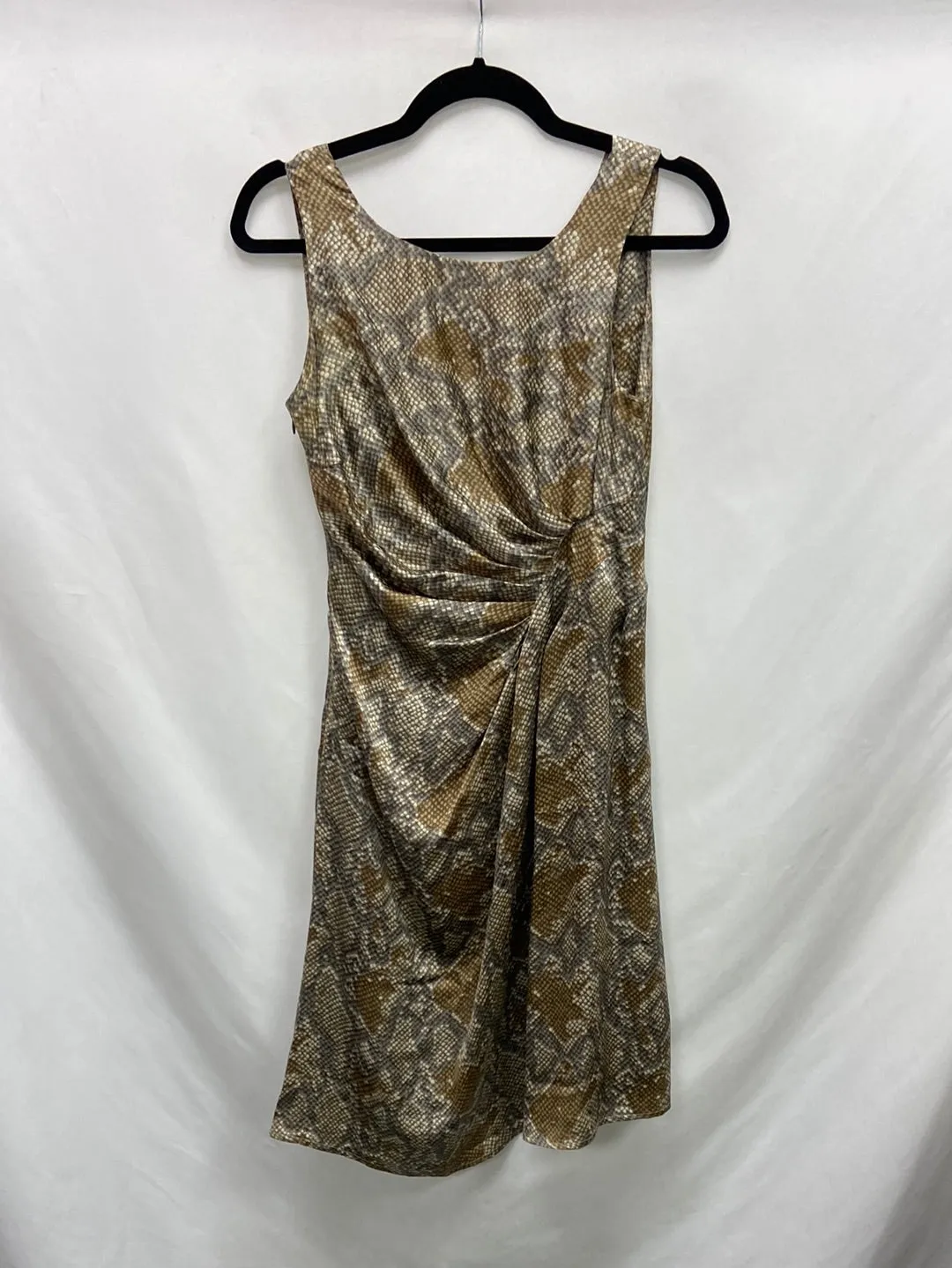 MARTA BARÓN.Vestido seda animal print T.S