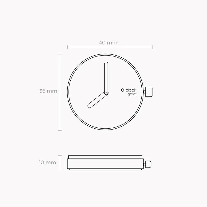 Mecanismo seconds naranja O clock great