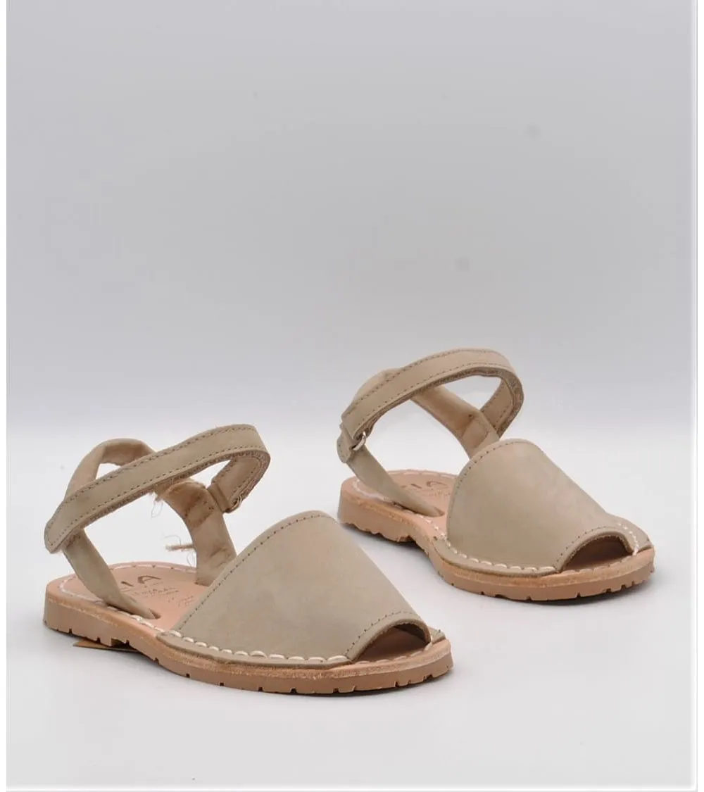 MENORQUINAS AVARCAS RIA NUBUCK VISÓN TIRA VELCRO