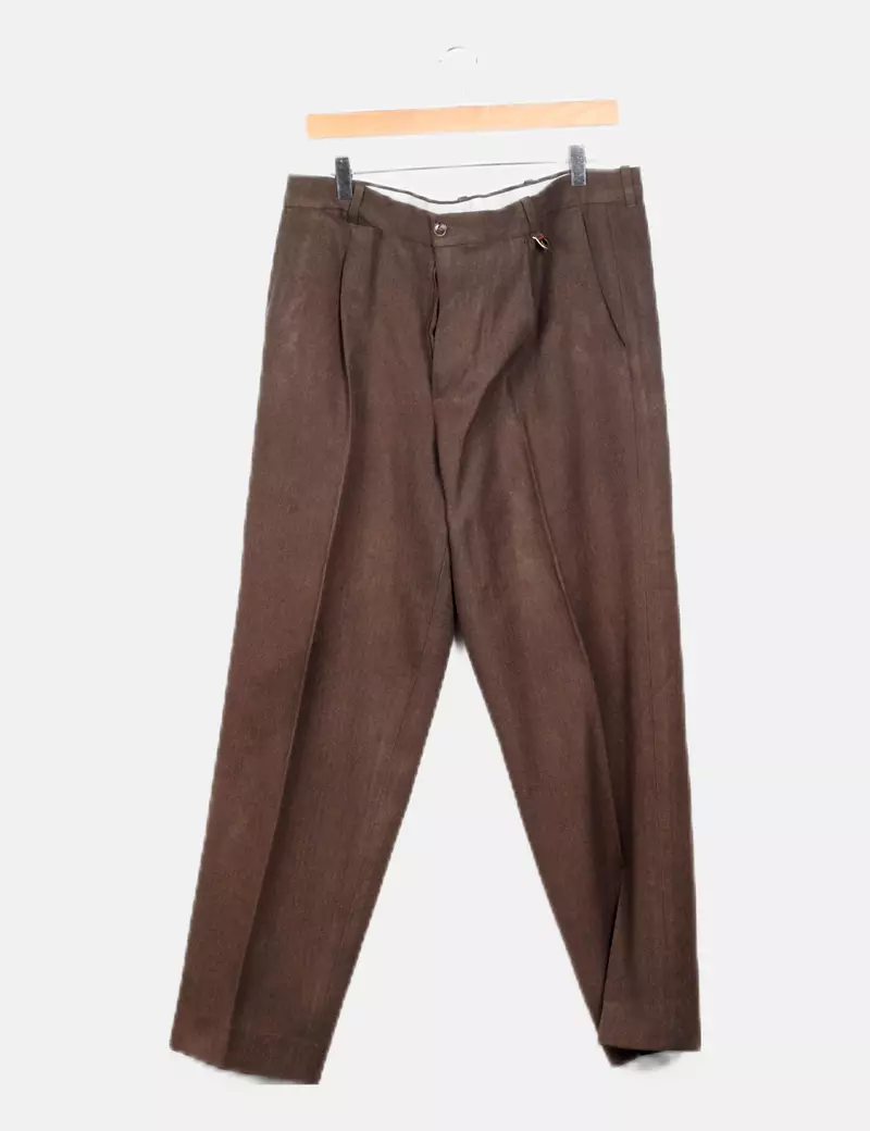 MG Pantalón marrón recto