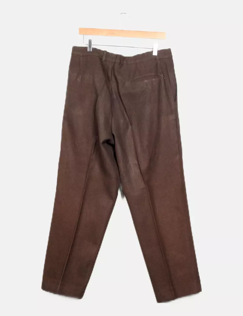 MG Pantalón marrón recto