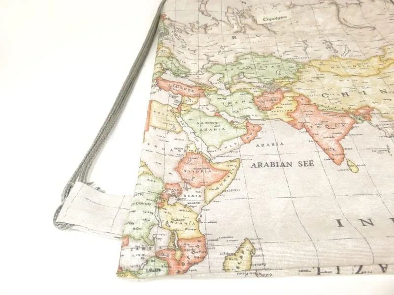 Mochila mapa mundi