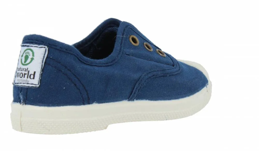 NATURAL WORLD  ZAPATITO INGLESITO NATURAL ECOLóGICO AZUL