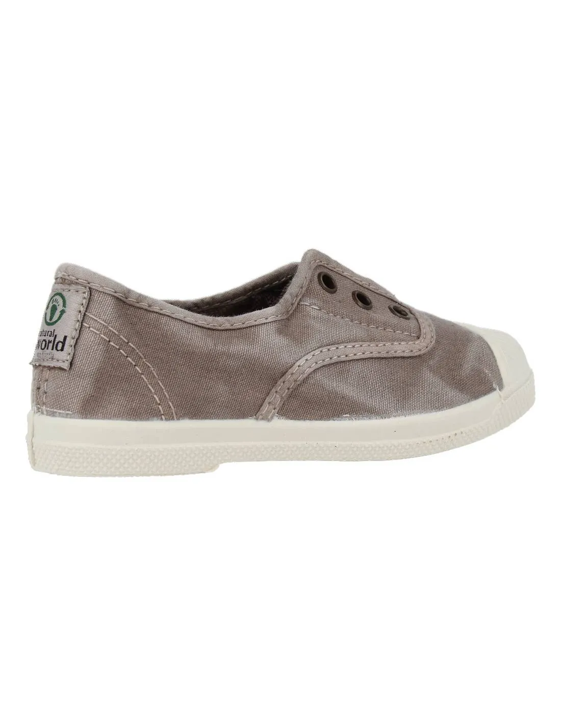 NATURAL WORLD  ZAPATITO INGLESITO NATURAL ECOLóGICO GRIS
