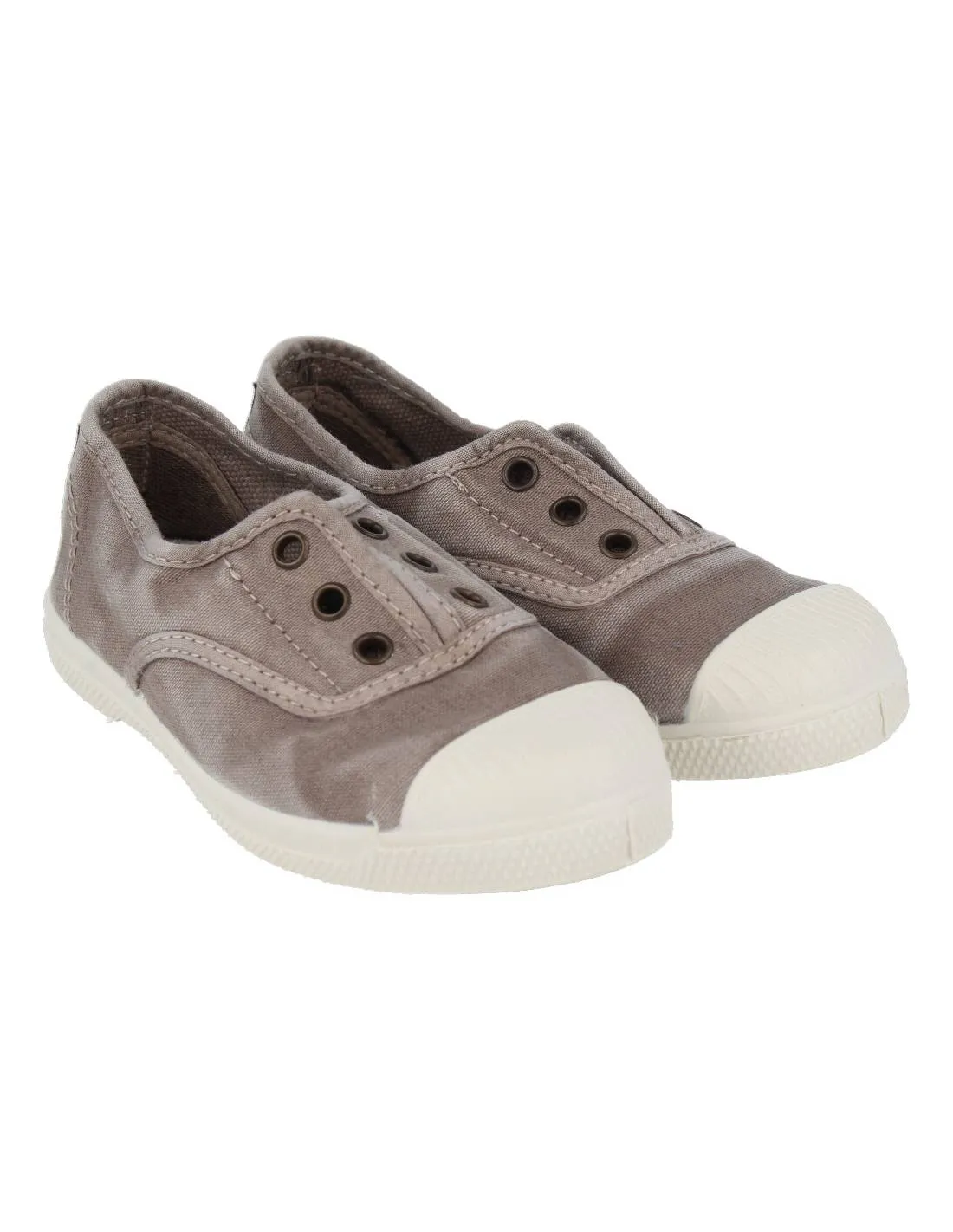 NATURAL WORLD  ZAPATITO INGLESITO NATURAL ECOLóGICO GRIS