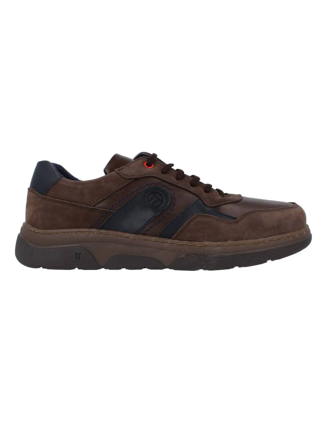 NOTTON  ZAPATO DEPORTIVO PIEL MARRóN