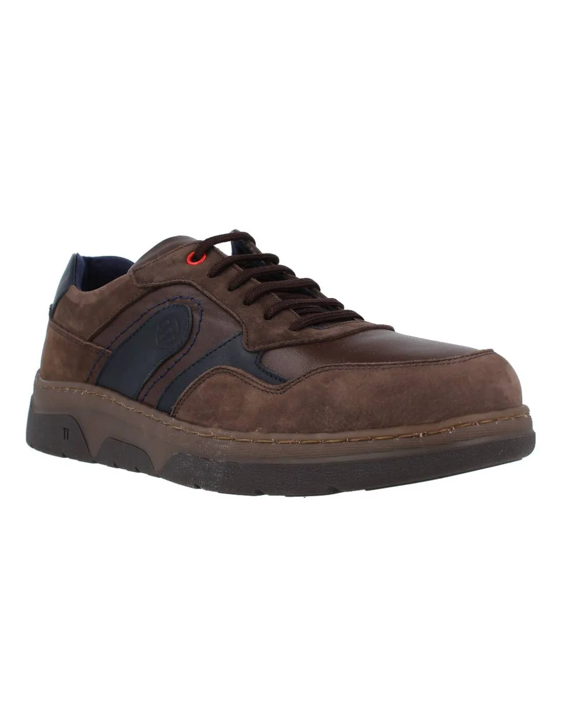 NOTTON  ZAPATO DEPORTIVO PIEL MARRóN