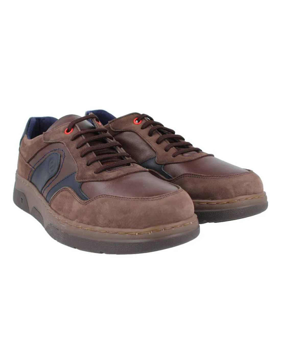 NOTTON  ZAPATO DEPORTIVO PIEL MARRóN
