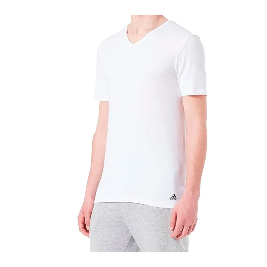 PACK 2 ADIDAS Camiseta CUELLO V FLEX COTTON BLANCO 4A2M05 100