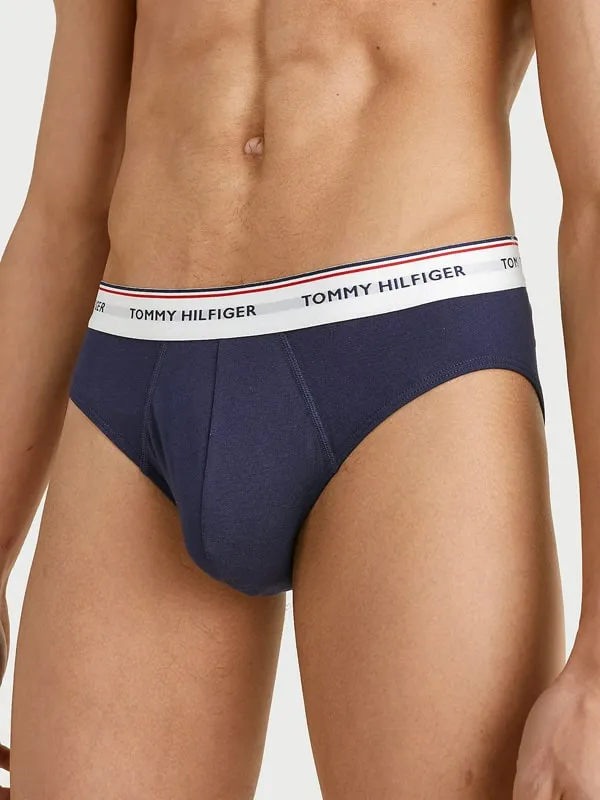 Pack con 3 Slips Tommy Hilfiger de algodón en marino
