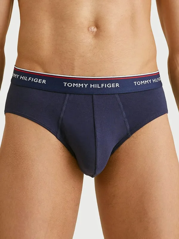 Pack con 3 Slips Tommy Hilfiger de algodón en marino