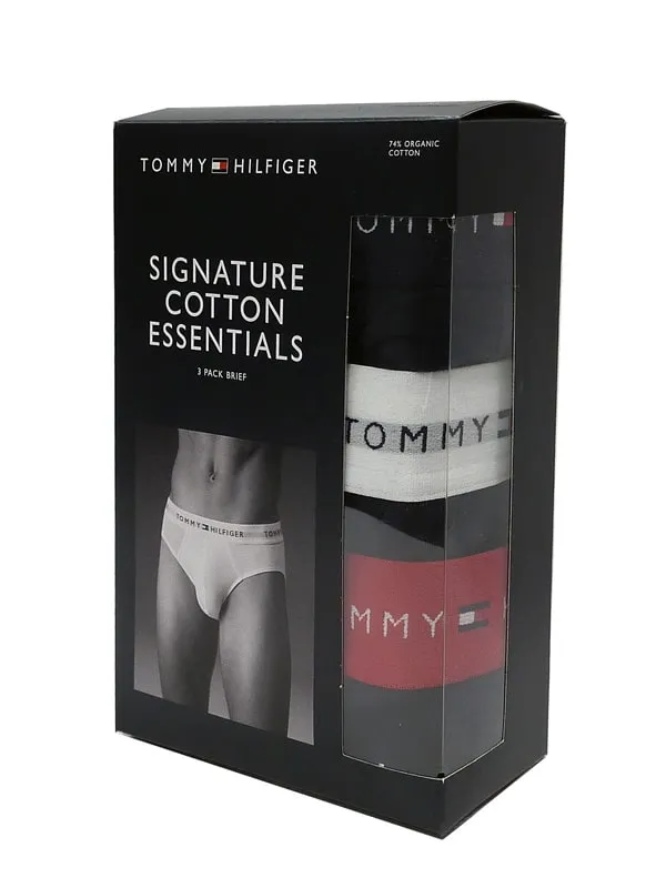 Pack con 3 Slips Tommy Hilfiger de algodón en marino