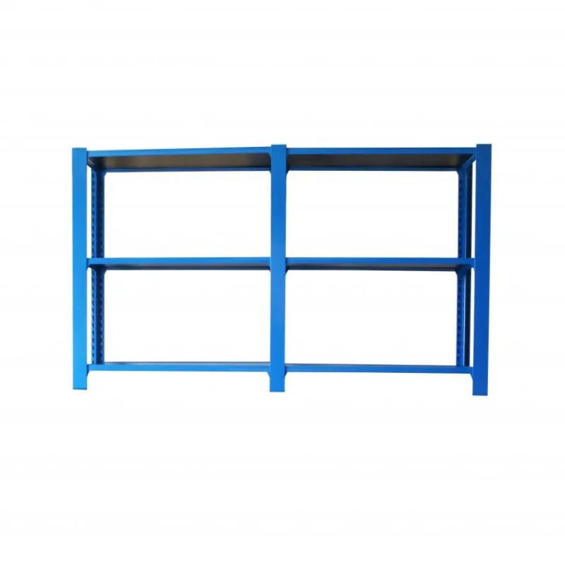 Pack Estanterías De Oficina Officlick 3/400 Wood I+A Azul/Wengue 3 baldas Simonrack