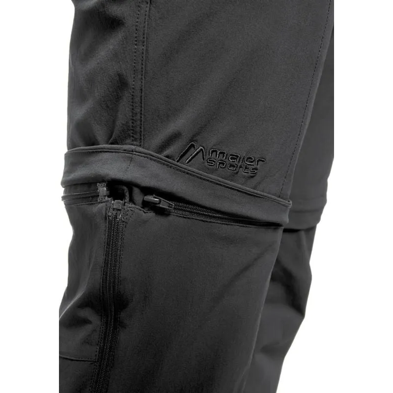 Pantalones de senderismo convertibles para hombre MAIER SPORTS Tajo (Negro)