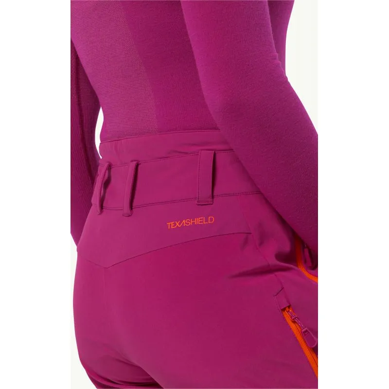 Pantalones esquí de travesía mujer JACK WOLSKINS ALPSPITZE TOUR PANTS (New magenta)