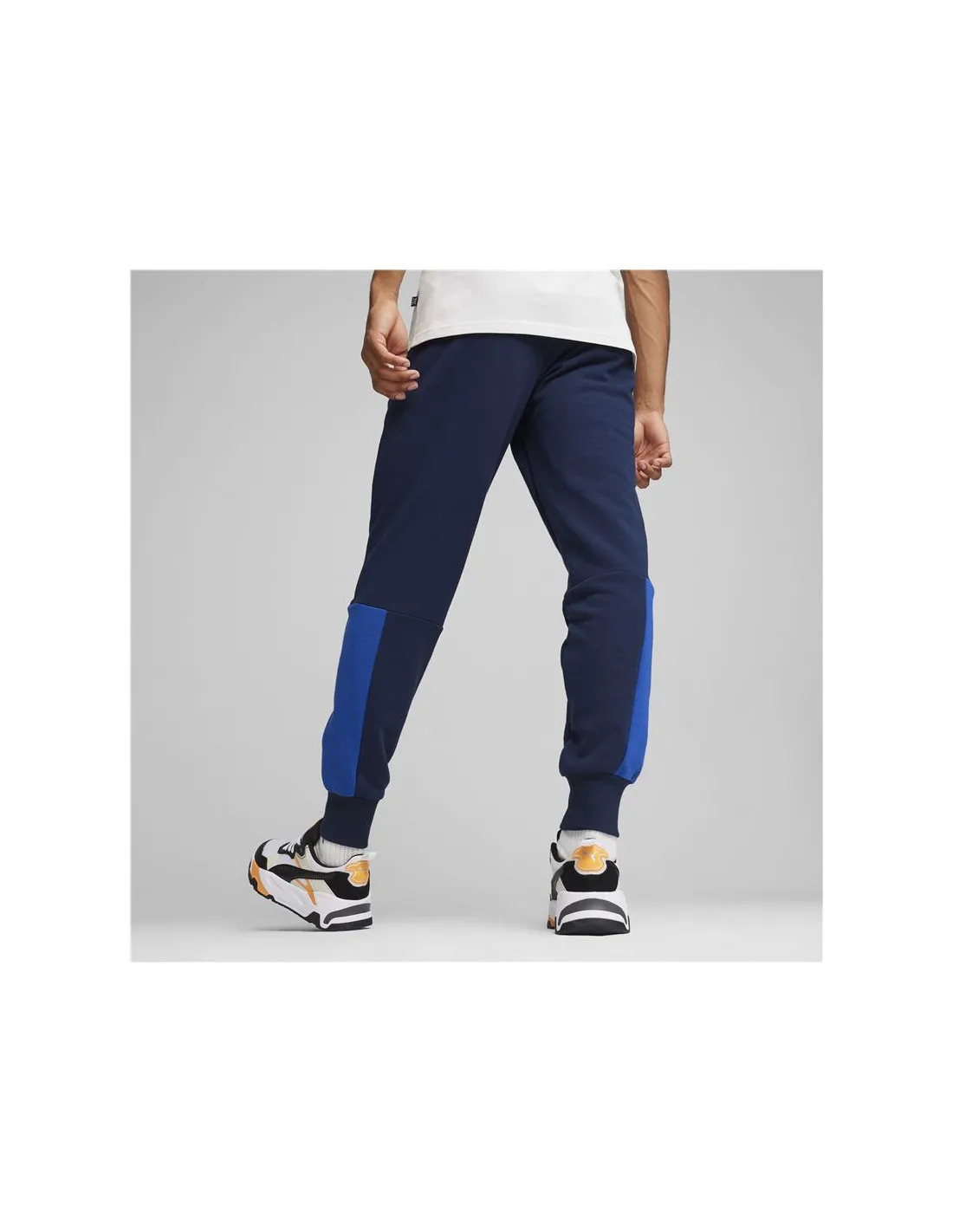 Pantalones Puma Essentials Block X Tape Azul Marino Hombre