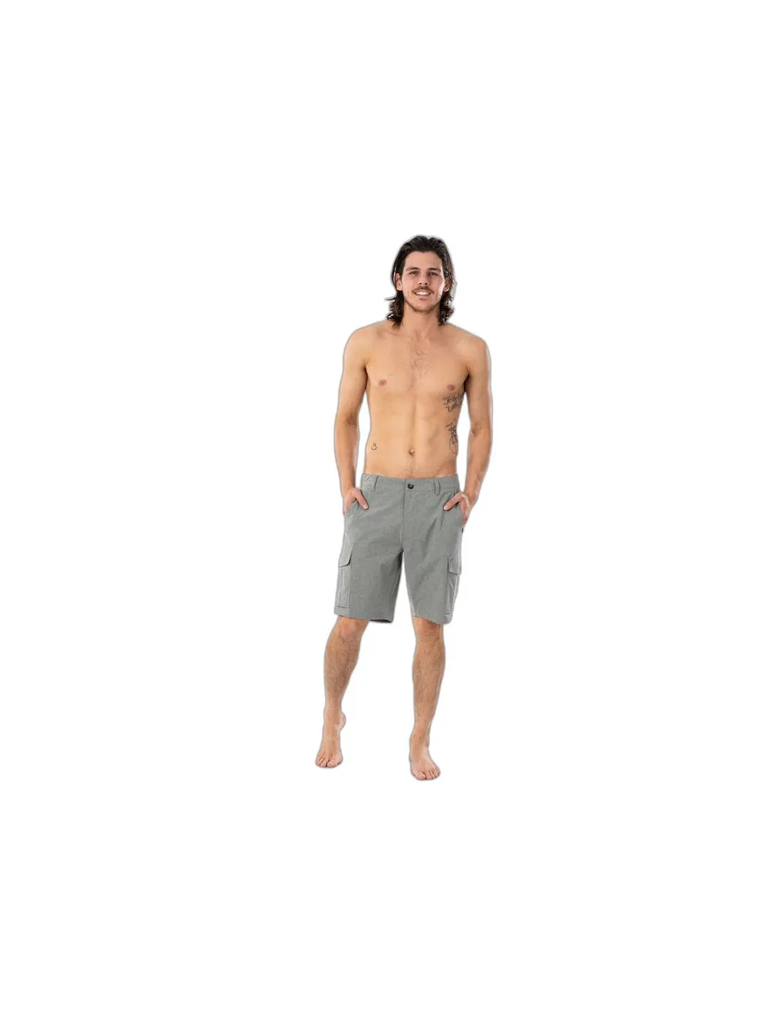 Pantalones Rip Curl Boardwalk Trail Cargo Gris Hombre