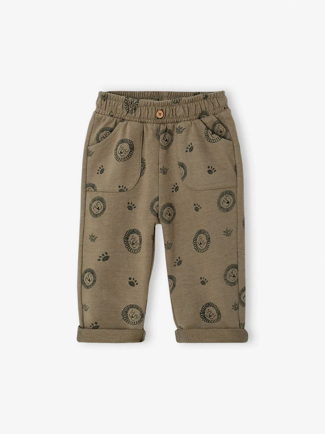 Pantalón de felpa estampado para bebé