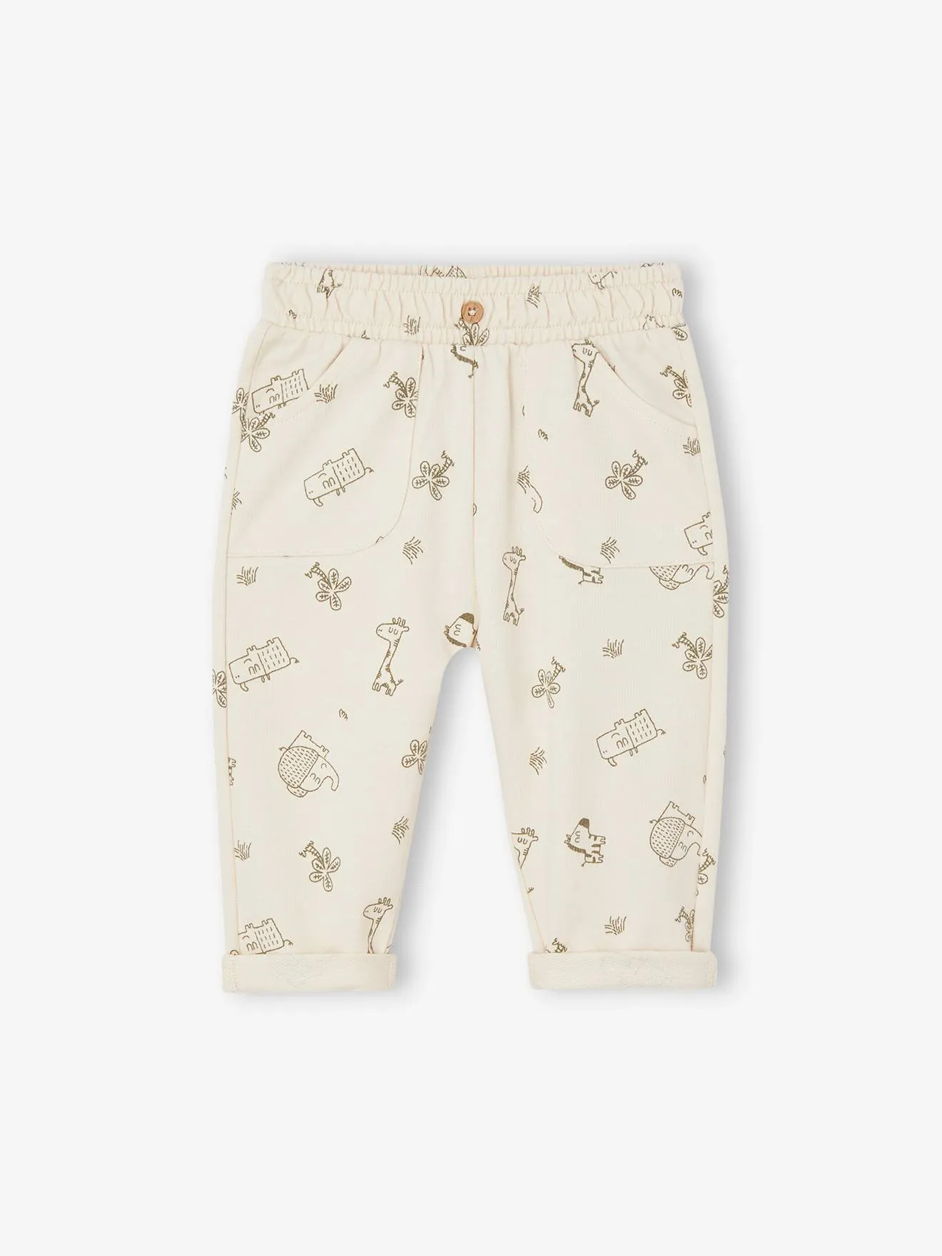 Pantalón de felpa estampado para bebé