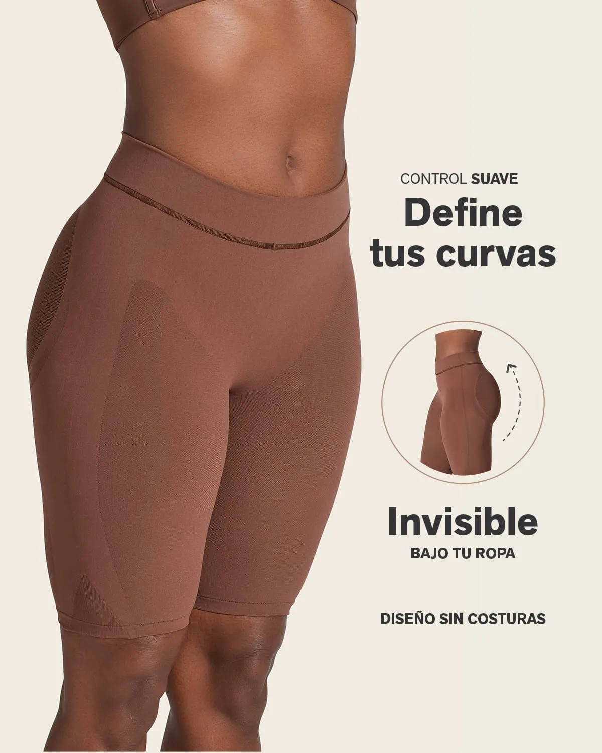 Panty faja seamless con efecto levanta cola
