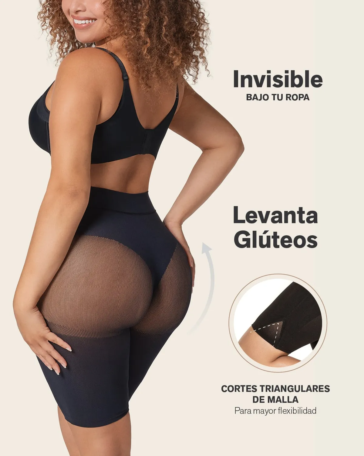 Panty faja seamless con efecto levanta cola