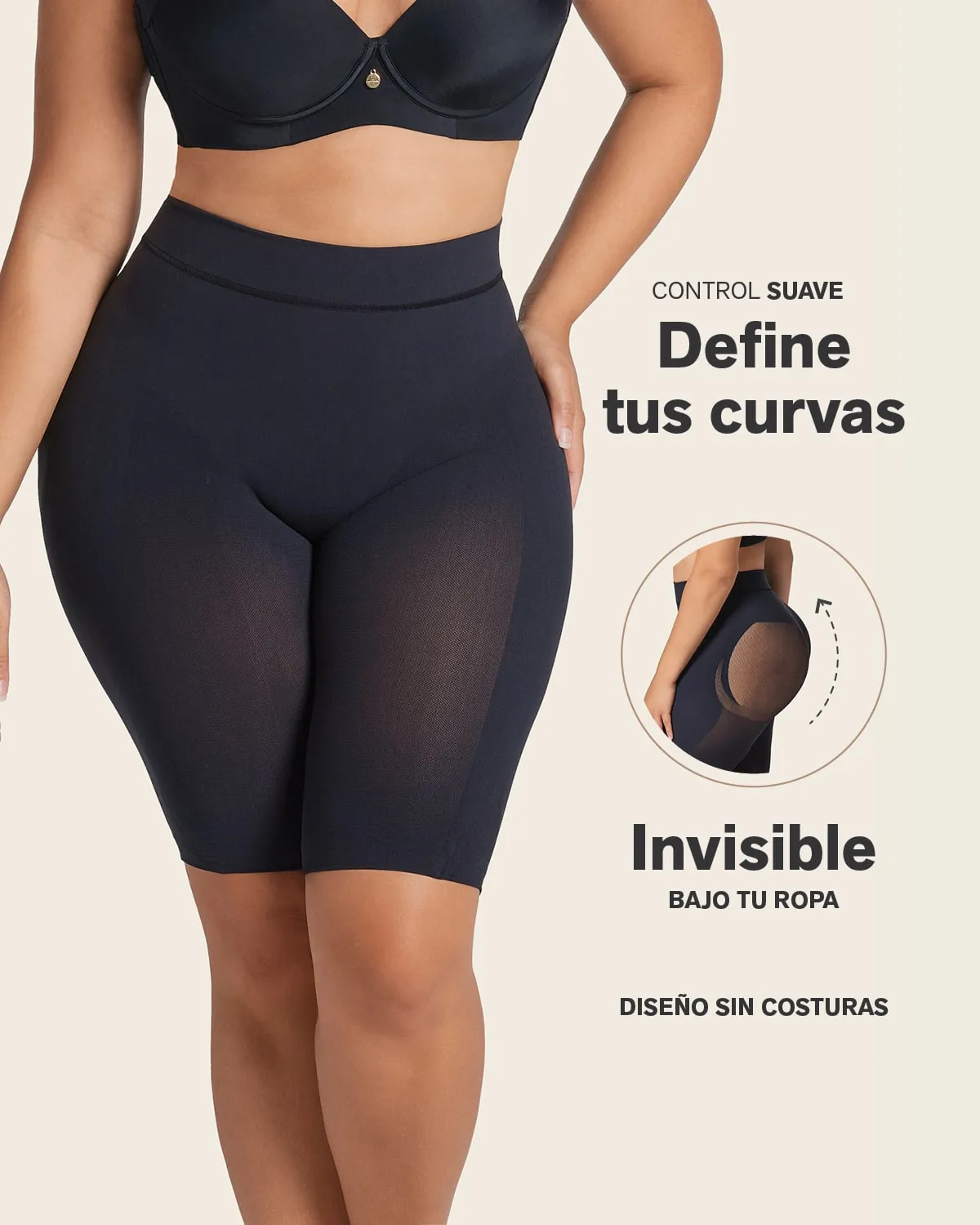 Panty faja seamless con efecto levanta cola