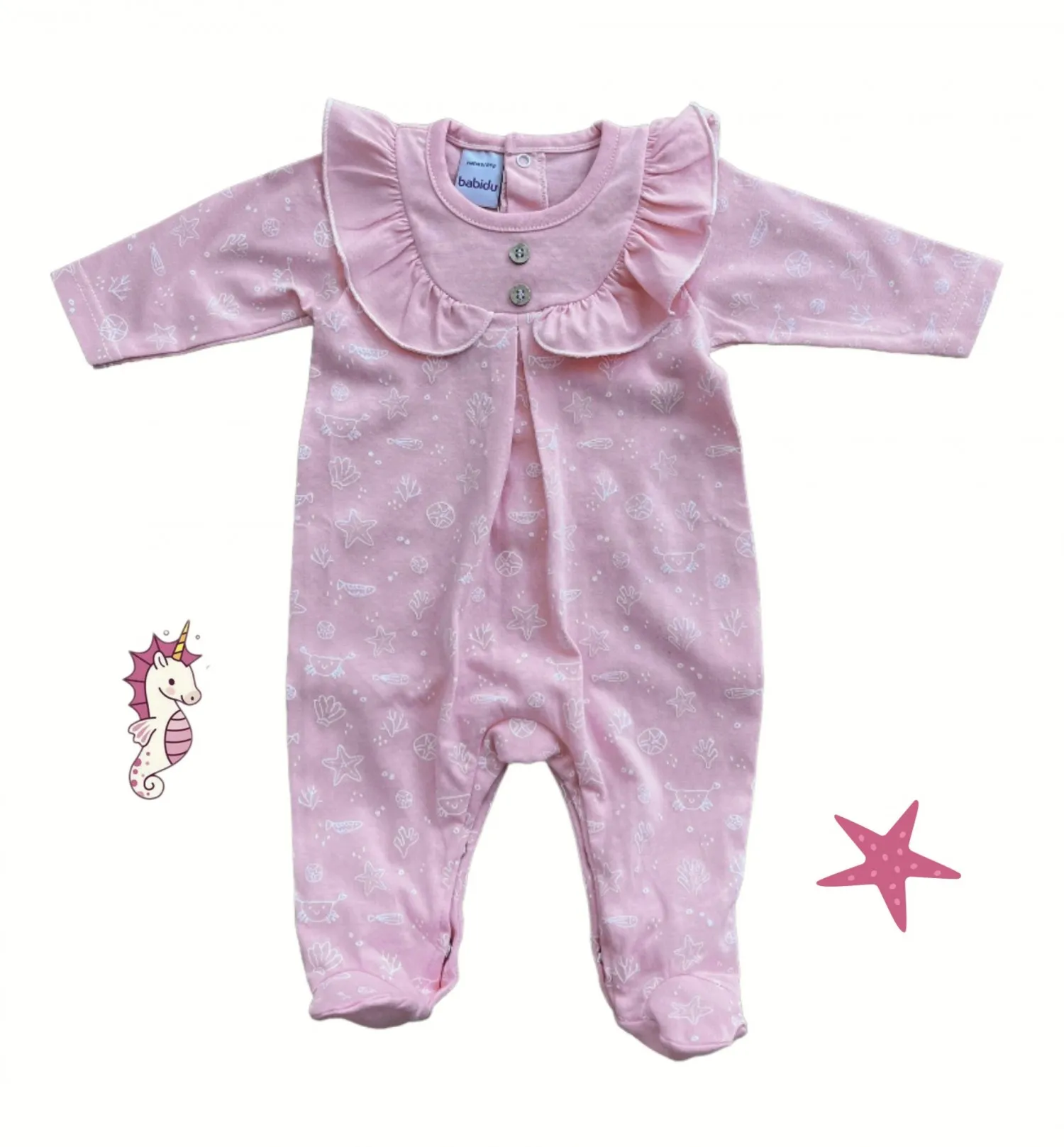 Pelele enterizo para niña colección Crabs