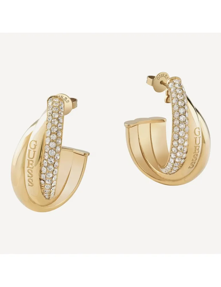 Pendientes Guess Mujer Perfect Acero Dorado