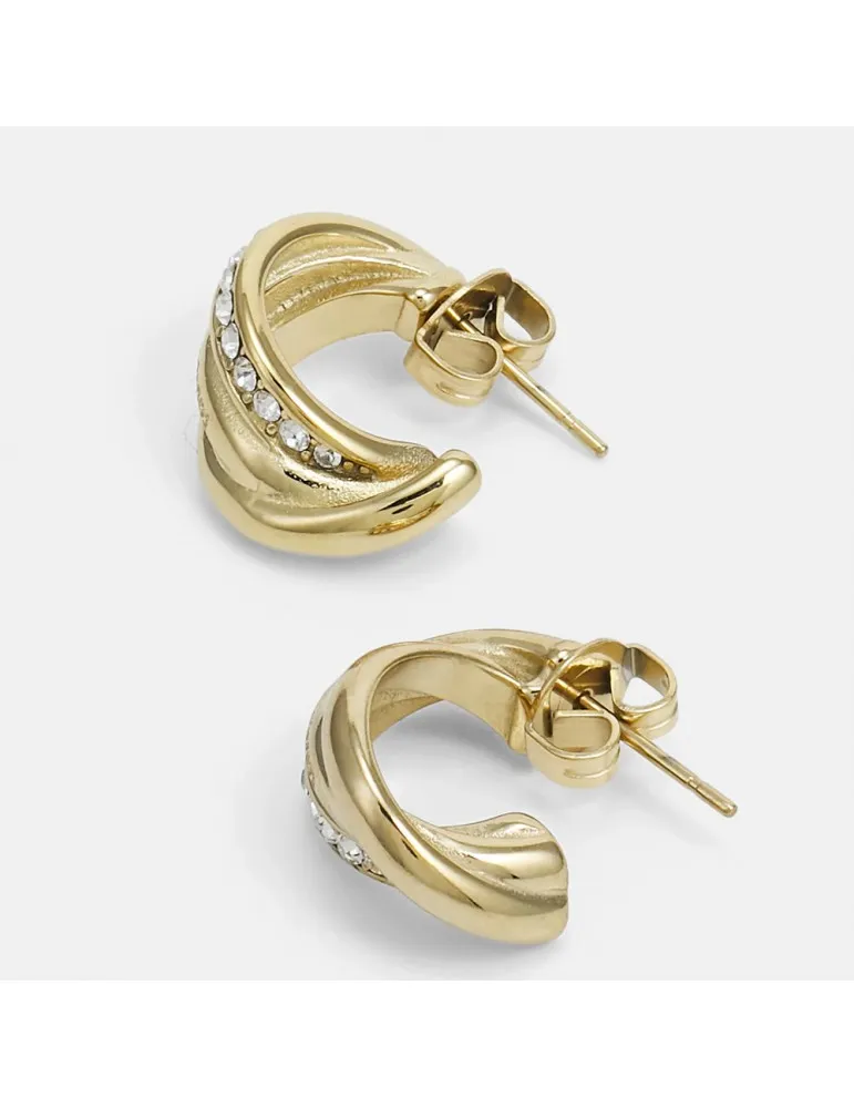 Pendientes Guess Mujer Perfect Acero Dorado