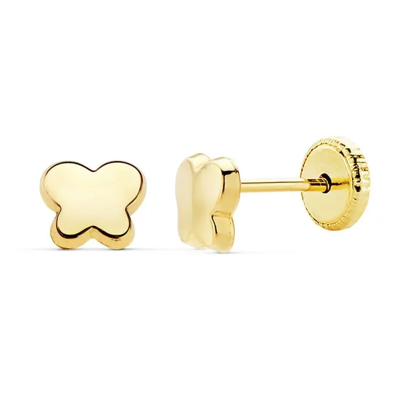 Pendientes Oro Bebé Mariposa