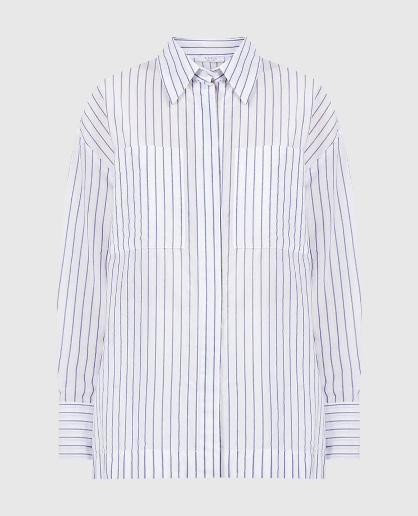 Peserico White striped shirt