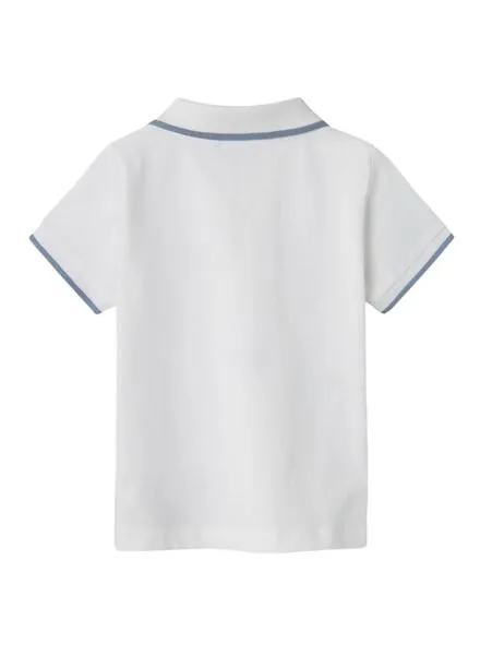 Polo Name It Fumme Palmeras Blanco Para Niño