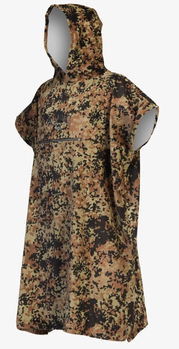 Poncho Billabong Mens Hooded camo