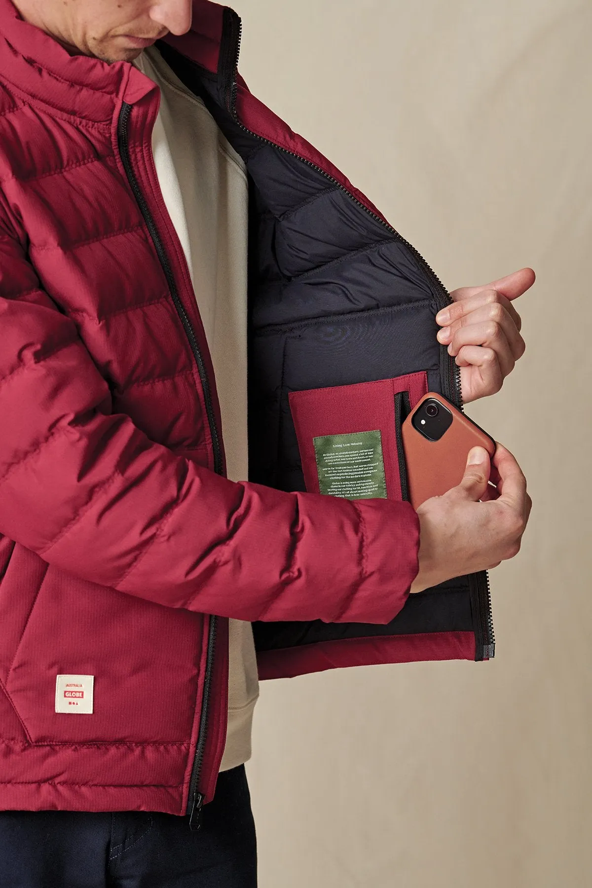 PRIME DOWN JACKET  RHUBARB