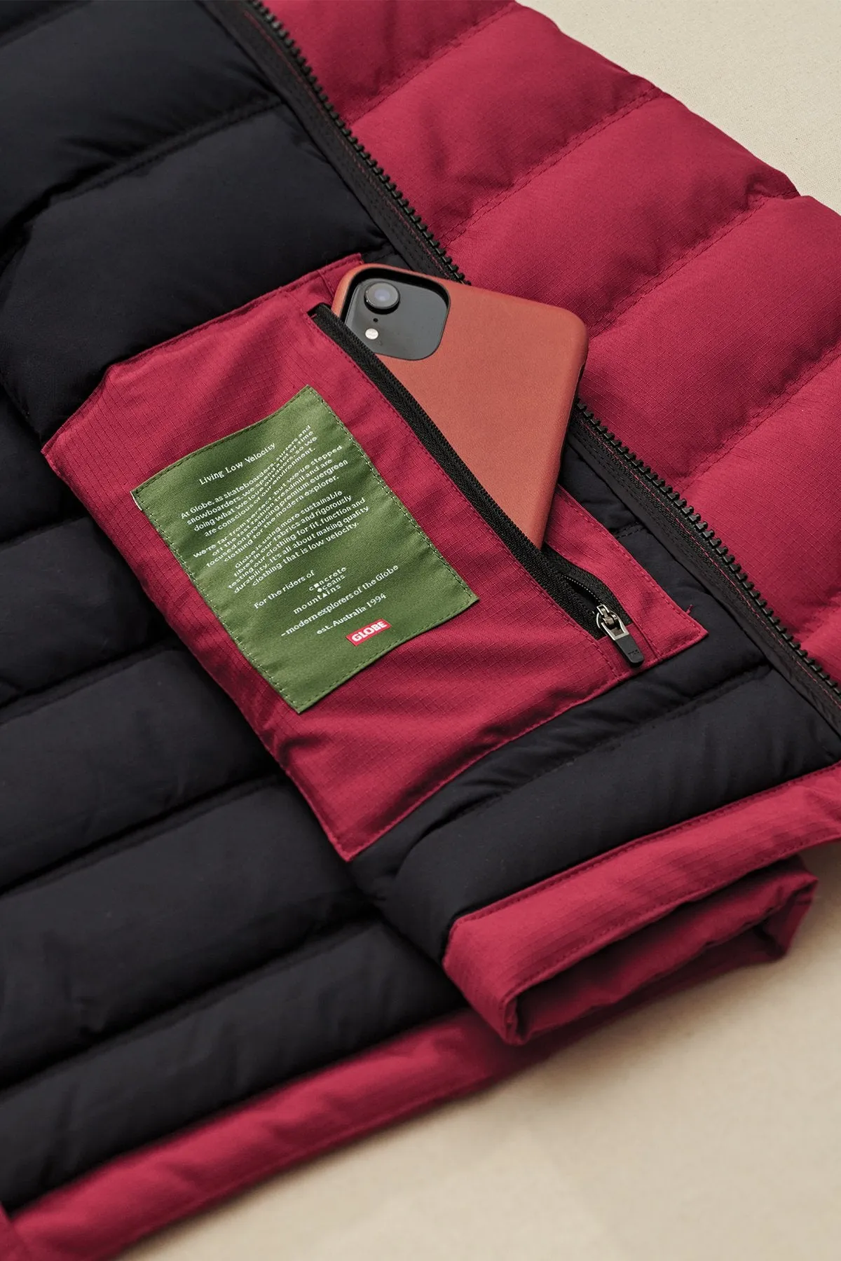 PRIME DOWN JACKET  RHUBARB