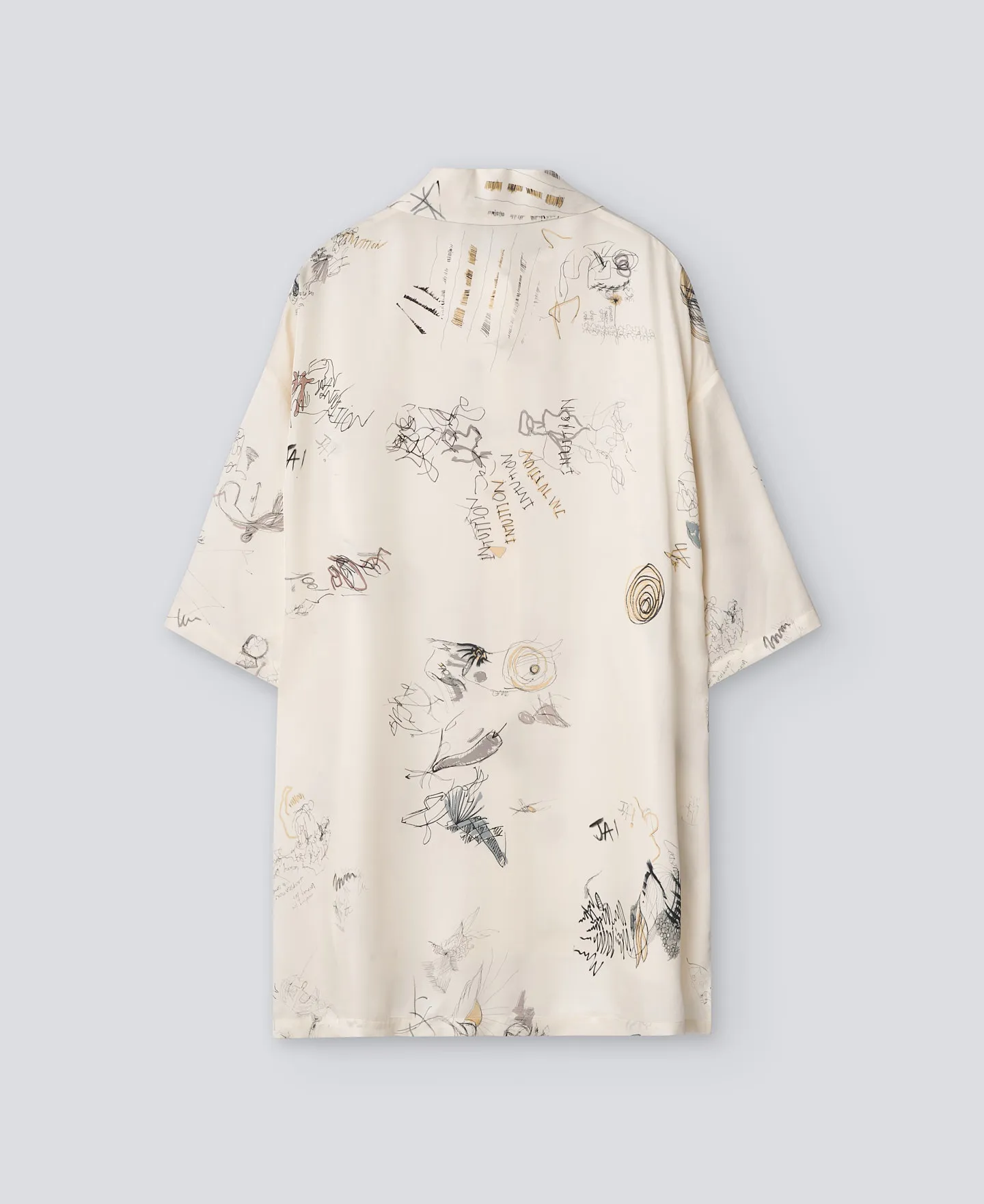 Printed oversize shirt woman